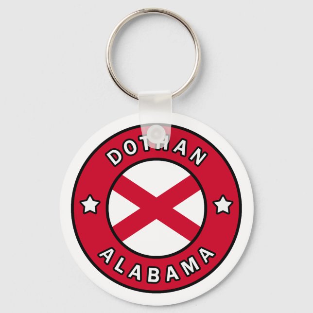 Dothan Alabama Key Ring (Front)