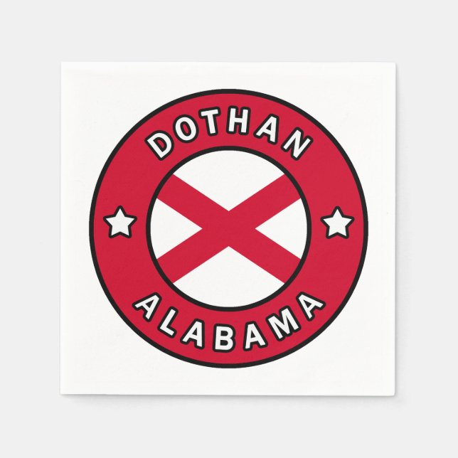 Dothan Alabama Napkin (Front)