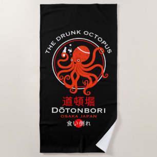 Dōtonbori Japan Pubs Beach Towel