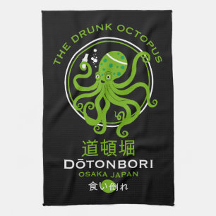 Dōtonbori Japan Pubs Tea Towel