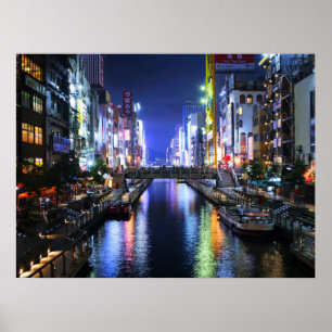 Dotonbori River Osaka Poster