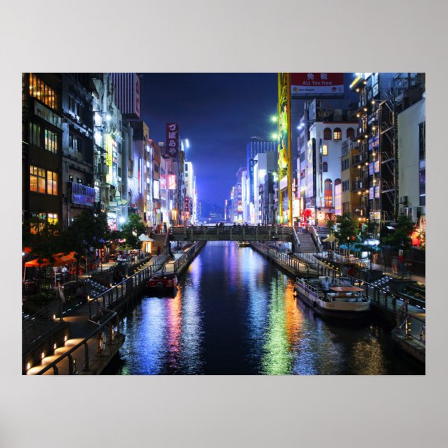 Dotonbori River Osaka Poster (Front)