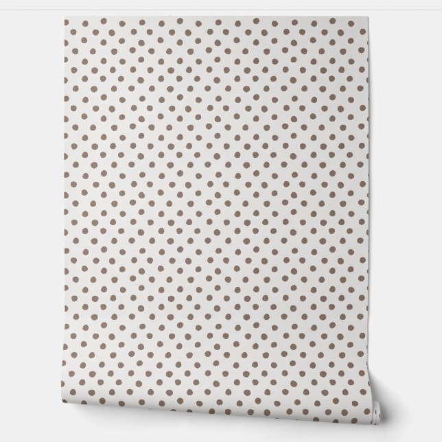 Dots-a-Lot: Cosy Brown Mini-Dot Wallpaper (Unrolling)