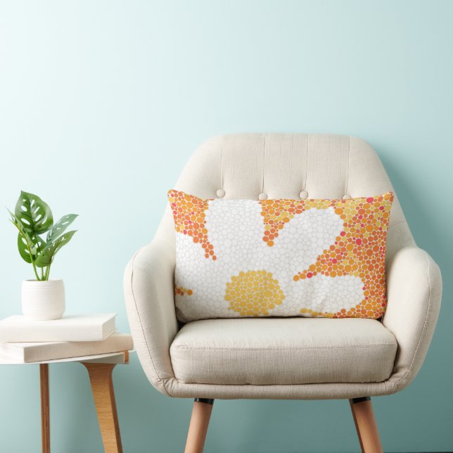 Dots and Daisy Lumbar Cushion (Chair)