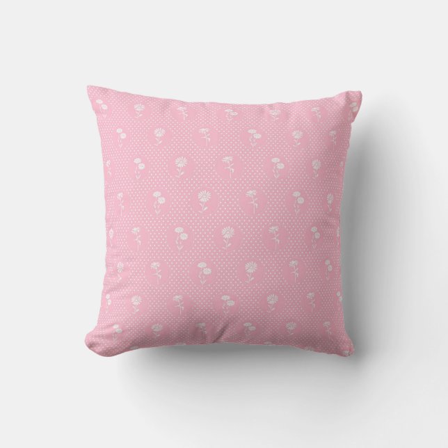 Dots and Flowers Cushion (Front)