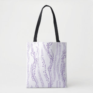 Dots and lines squares tote bag
