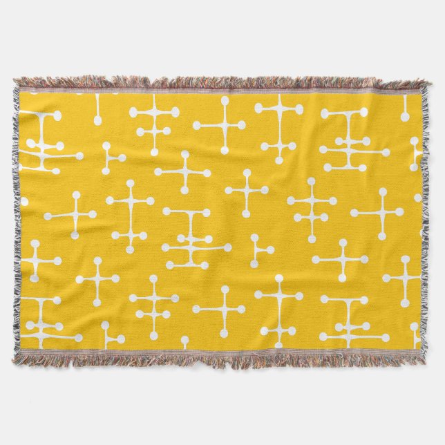 Dots and Lines Throw Blanket (Front)