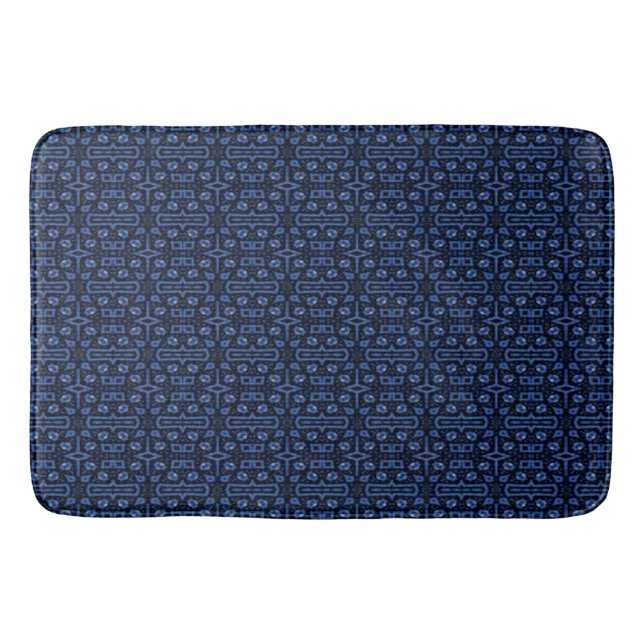 Dots and Squares Bath Mat (Front)