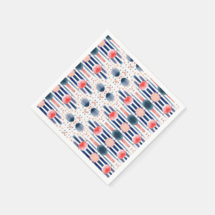 Dots and Stripes 5b Napkin