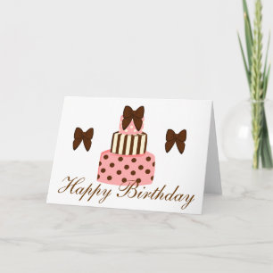 Dots and Stripes Cake Card