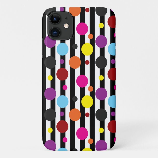 Dots And Stripes Case-Mate iPhone Case (Back)