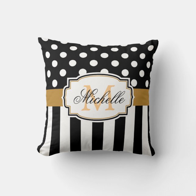 Dots and Stripes Cushion (Front)