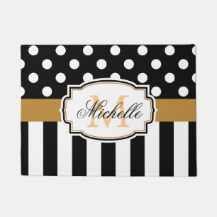 Dots and Stripes Doormat