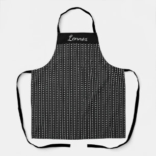 Dots and Stripes Personalised Name Apron