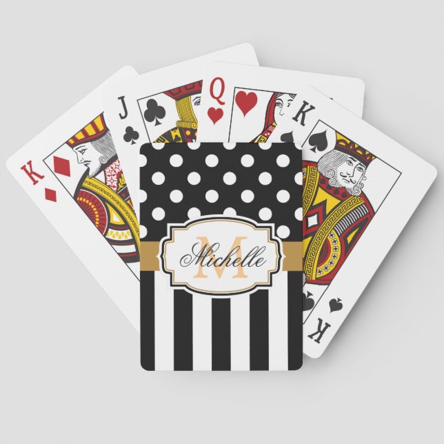 Dots and Stripes Playing Cards (Back)