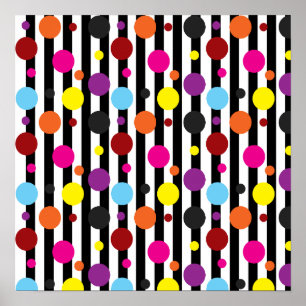 Dots And Stripes Poster