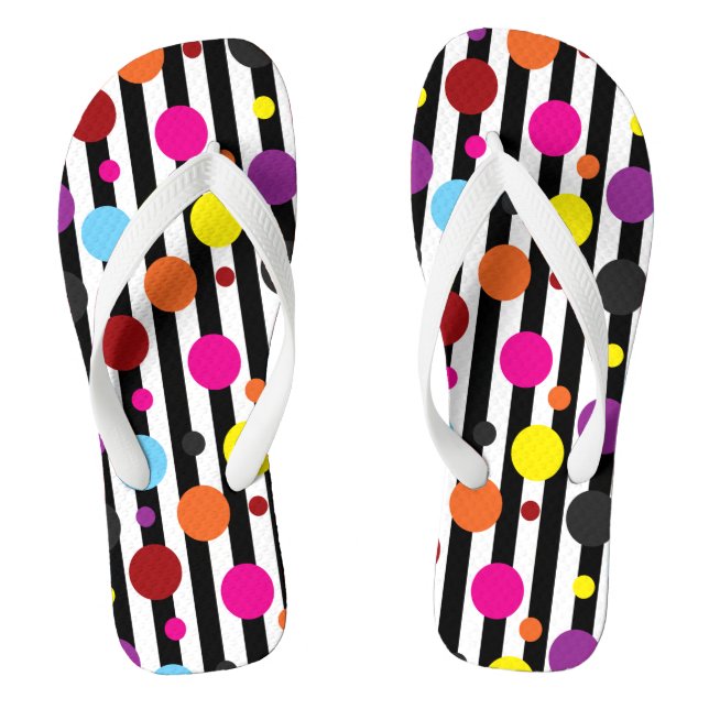 Dots And Stripes Thongs (Footbed)