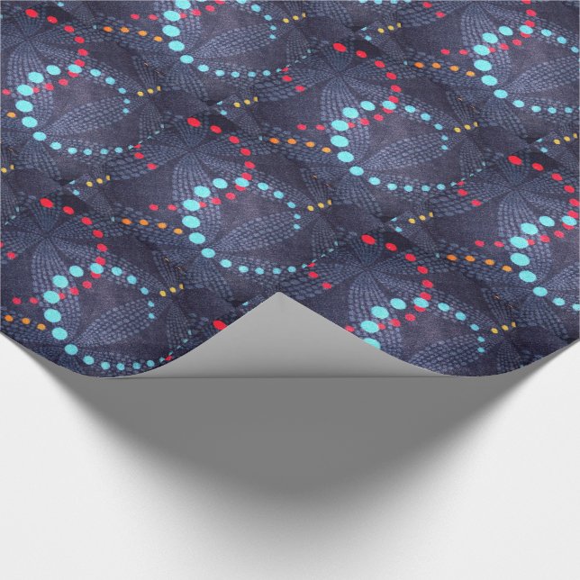 Dots and Swirls Wrapping Paper (Corner)