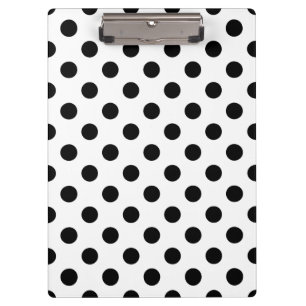 DOTS - BLACK (a polka dot design) ~ Clipboard