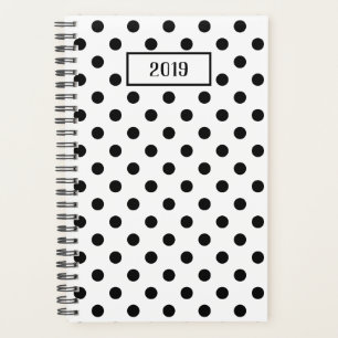 Dots Black and White Pattern Planner