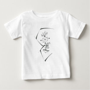 Dots Black White Abstract Tribal Tattoo Art Baby T-Shirt