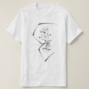 Dots Black White Abstract Tribal Tattoo Art T-Shirt