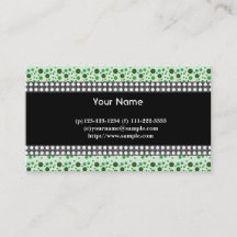 dots, black, white and green