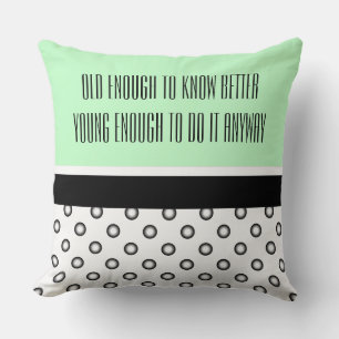 Dots black & white gradients + your backgr. & idea cushion