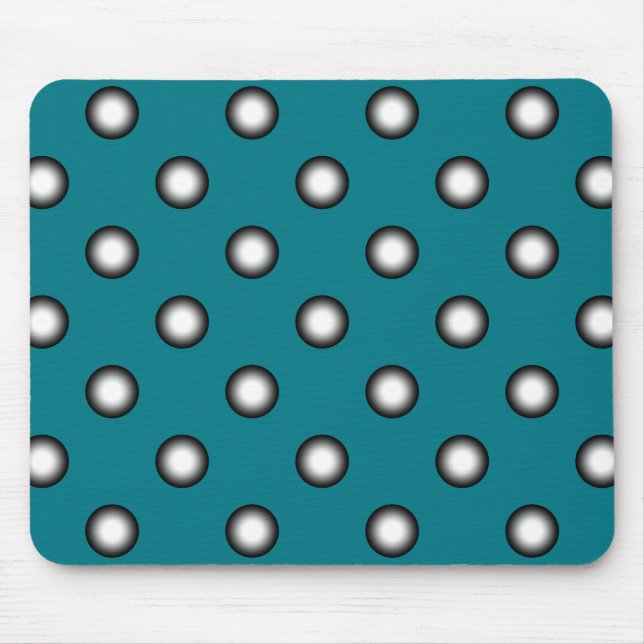Dots black & white gradients + your backgr. & idea mouse pad (Front)