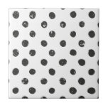 Dots Black White Pattern Cute Modern Simple Ceramic Tile<br><div class="desc">Dots Black White Pattern Cute Modern Simple</div>
