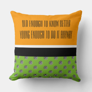 Dots black & white target mirror + your backgr. cushion