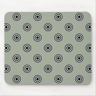 Dots black & white target + your backgr. & idea mouse pad