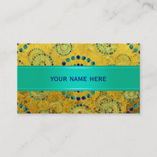 Dots Circle Power Flowers II + your backgr. & idea Business Card