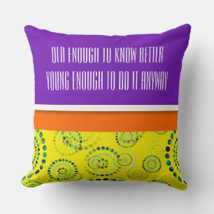 Dots Circle Power Flowers II + your backgr. & idea Cushion