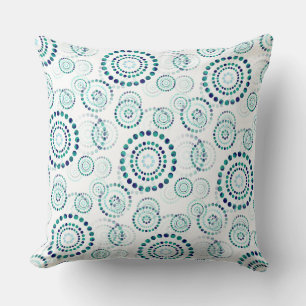 Dots Circle Power Flowers II + your backgr. & idea Cushion
