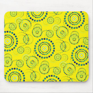 Dots Circle Power Flowers II + your backgr. & idea Mouse Pad