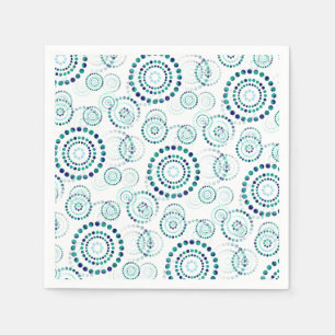 Dots Circle Power Flowers II + your backgr. & idea Napkin
