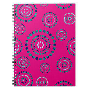 Dots Circle Power Flowers + your backgr. Notebook