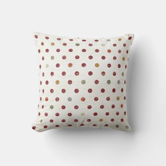Dots, dots and more dots Throw Pillow (Front)