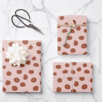 Dots in Peach and Brown Dalmatian Spots
