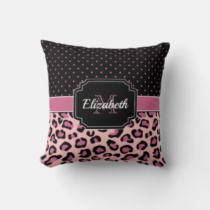 Dots & Leopard Print Cushion