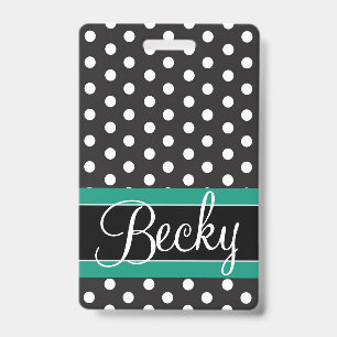 Dots Luggage Tag / Badge ID Badge
