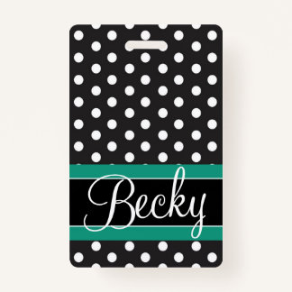 Dots Luggage Tag / Badge ID Badge