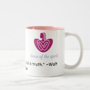 DOTS Mug- Walt Whitman Quote Two-Tone Coffee Mug