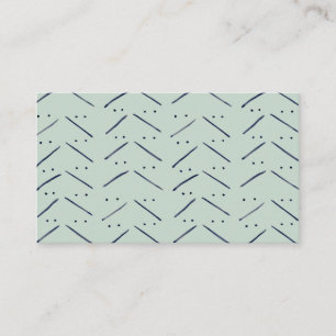 Dots n Dashes Geometric Modern Watercolor Pattern Business Card