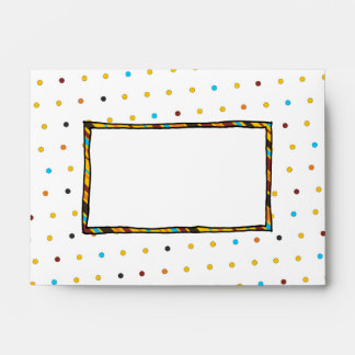 Dots 'n' Stripes A6 Invitation Envelope