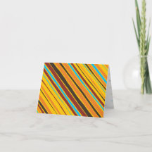 Dots 'n' Stripes Blank Notecard