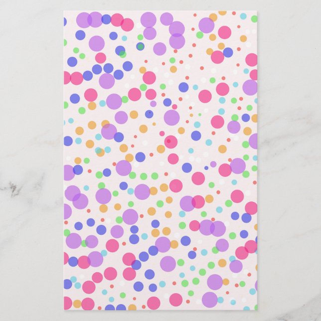 Dots on Pink Stationery (Front)