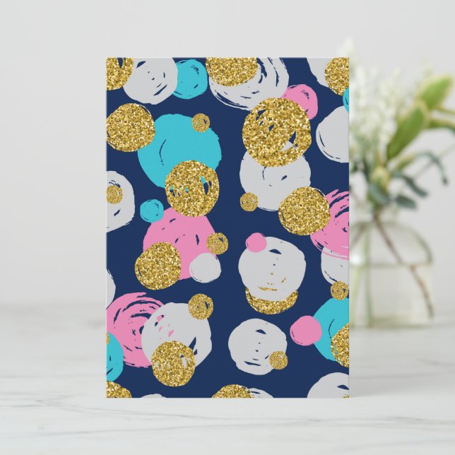 Dots Pattern 11 Card (Standing Front)
