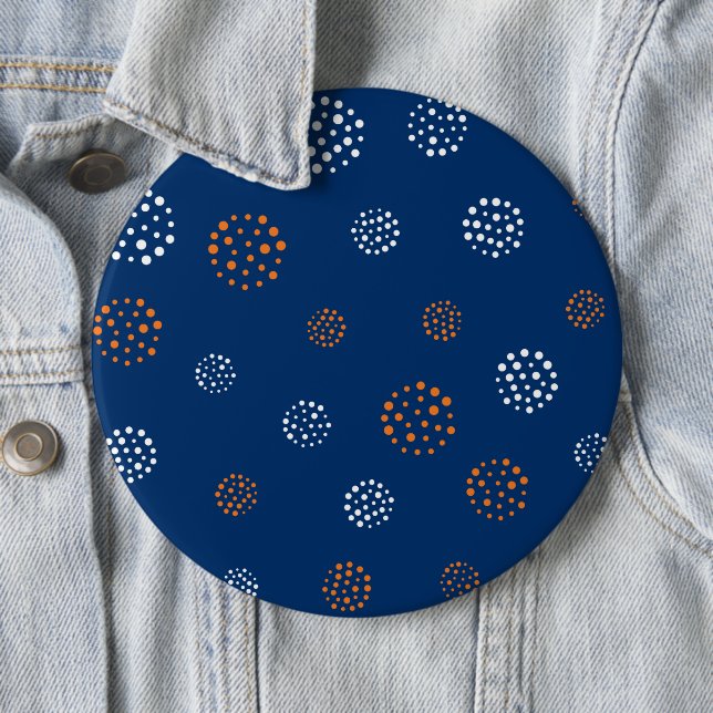 Dots Pattern 13 6 Cm Round Badge (In Situ)